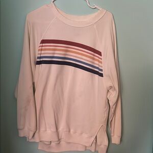 American Eagle Outfitters Cream Jegging Fit Top